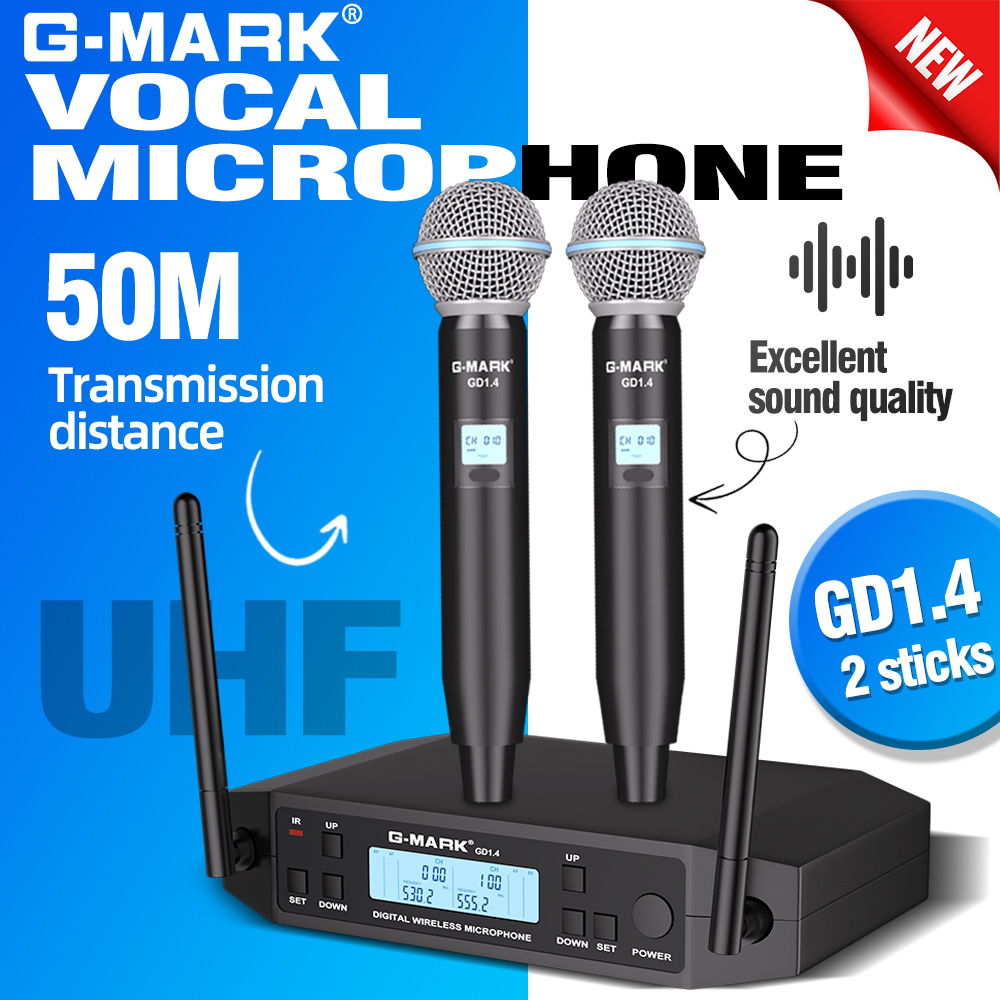 Shure Mic Sm7B - G-MARK GLXD4 Professionelles UHF-Funkmikrofon für Bühne,