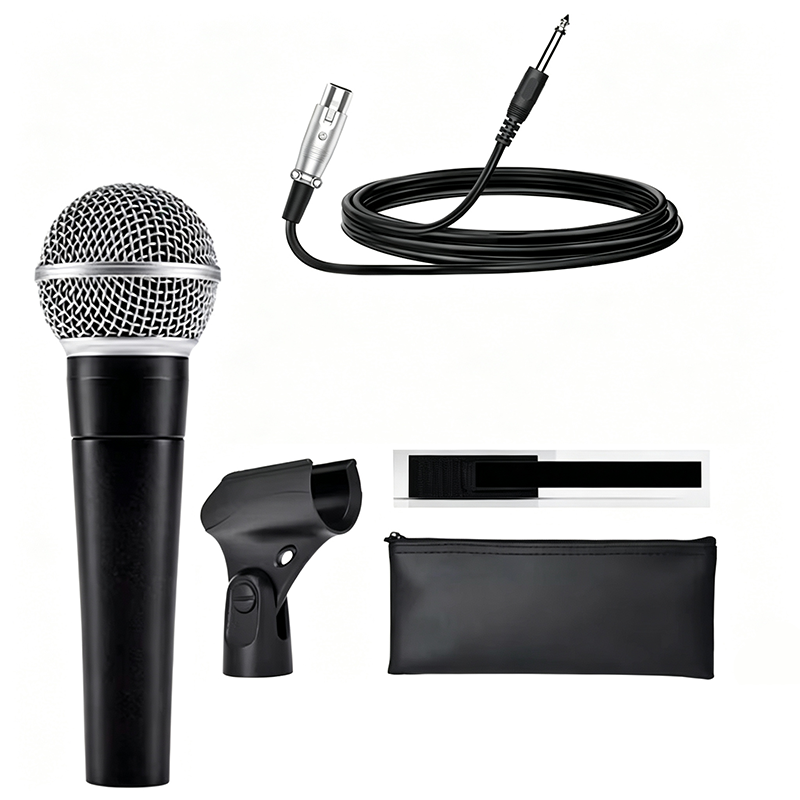 Shure Mic Sm58 - Karaoke-Dynamikmikrofon, professionelles kabelgebundenes Mikrofon für PC,